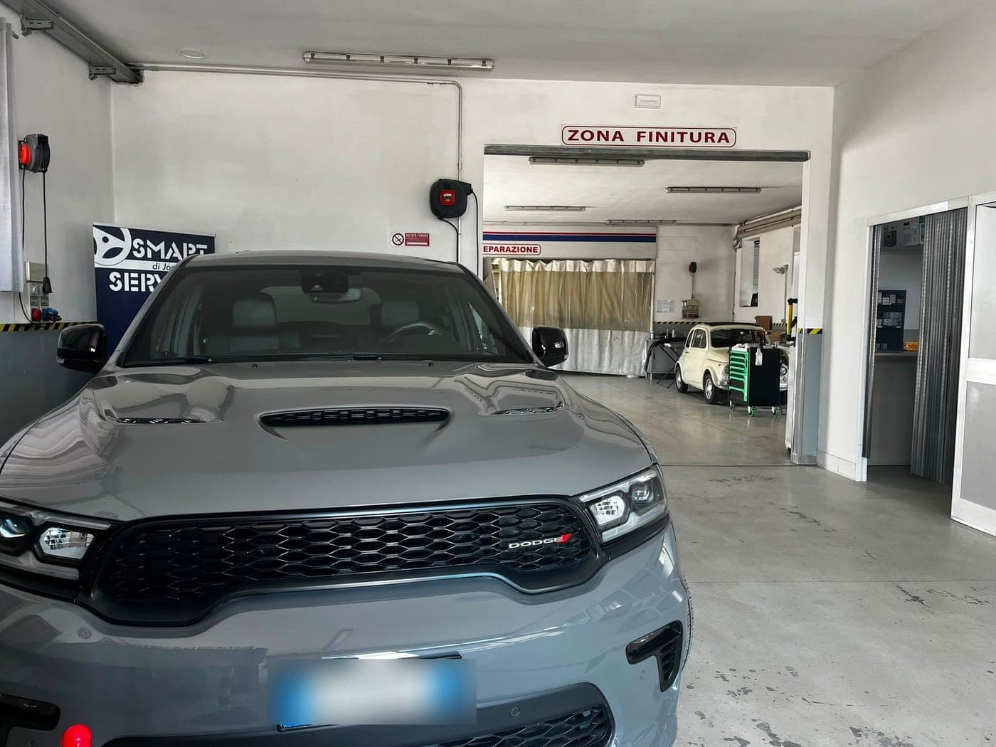 La zona finitura della nostra officina
